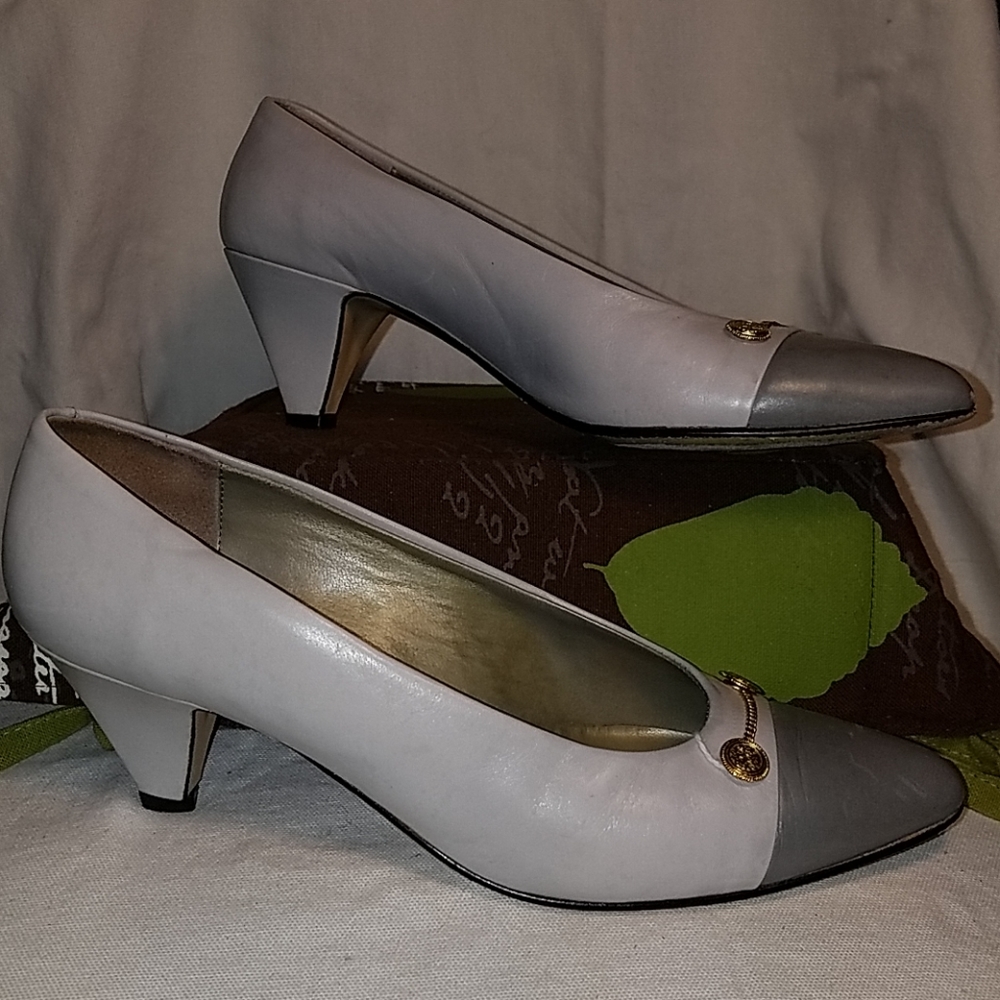 Leyla Mitra Heels Shoes Italy Sz 7.5N